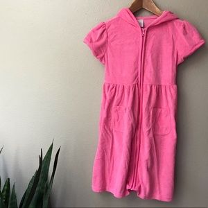 🏖 Gymboree Pink Terry Beach Coverup Size 10-12 🏝